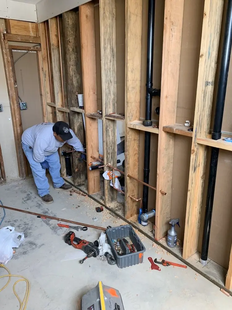 Commercial rough-in plumbing for Water Heater Replacement in Boyette